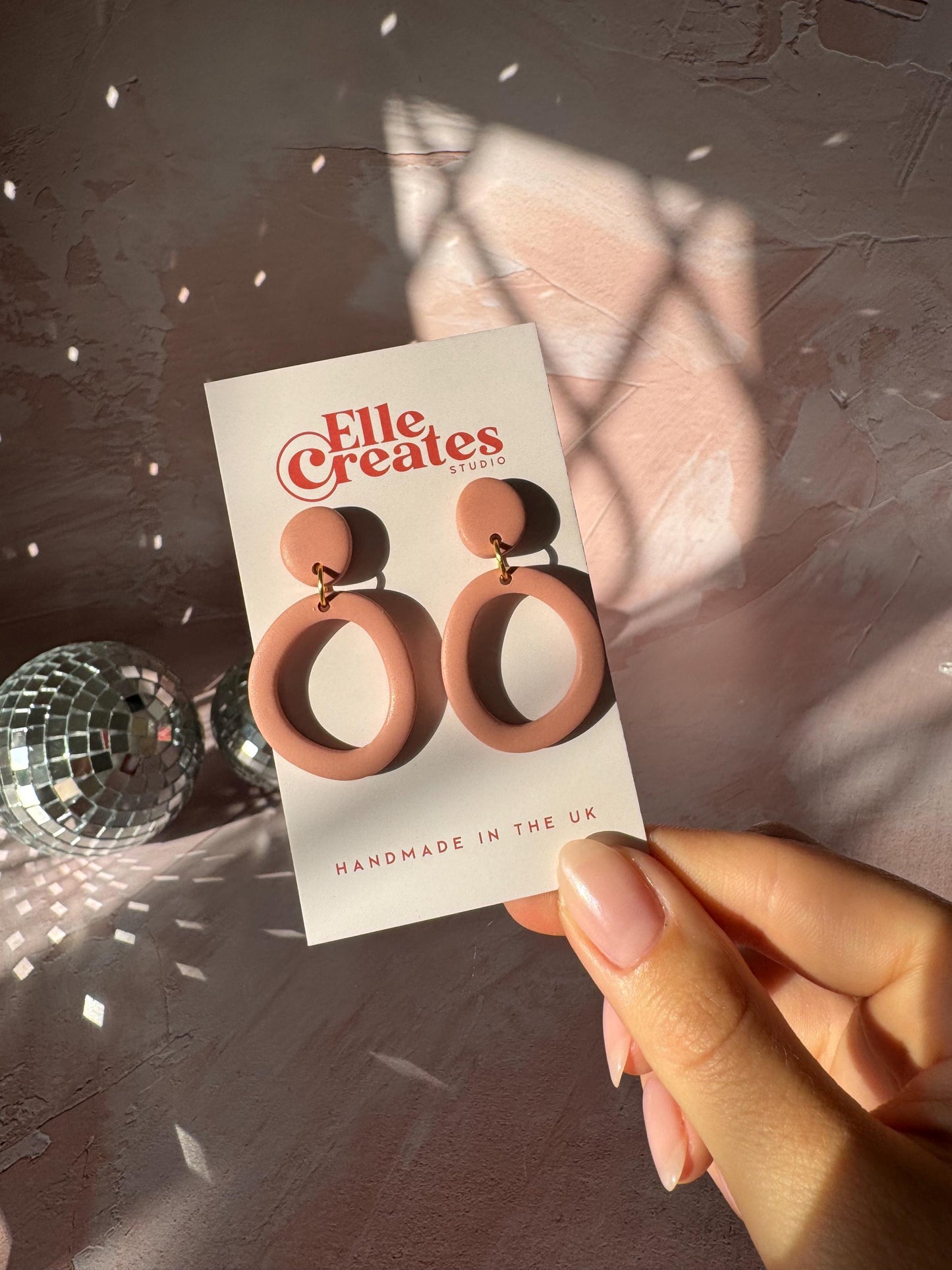 ORGANIC CIRCLE SALLY STATEMENT EARRINGS