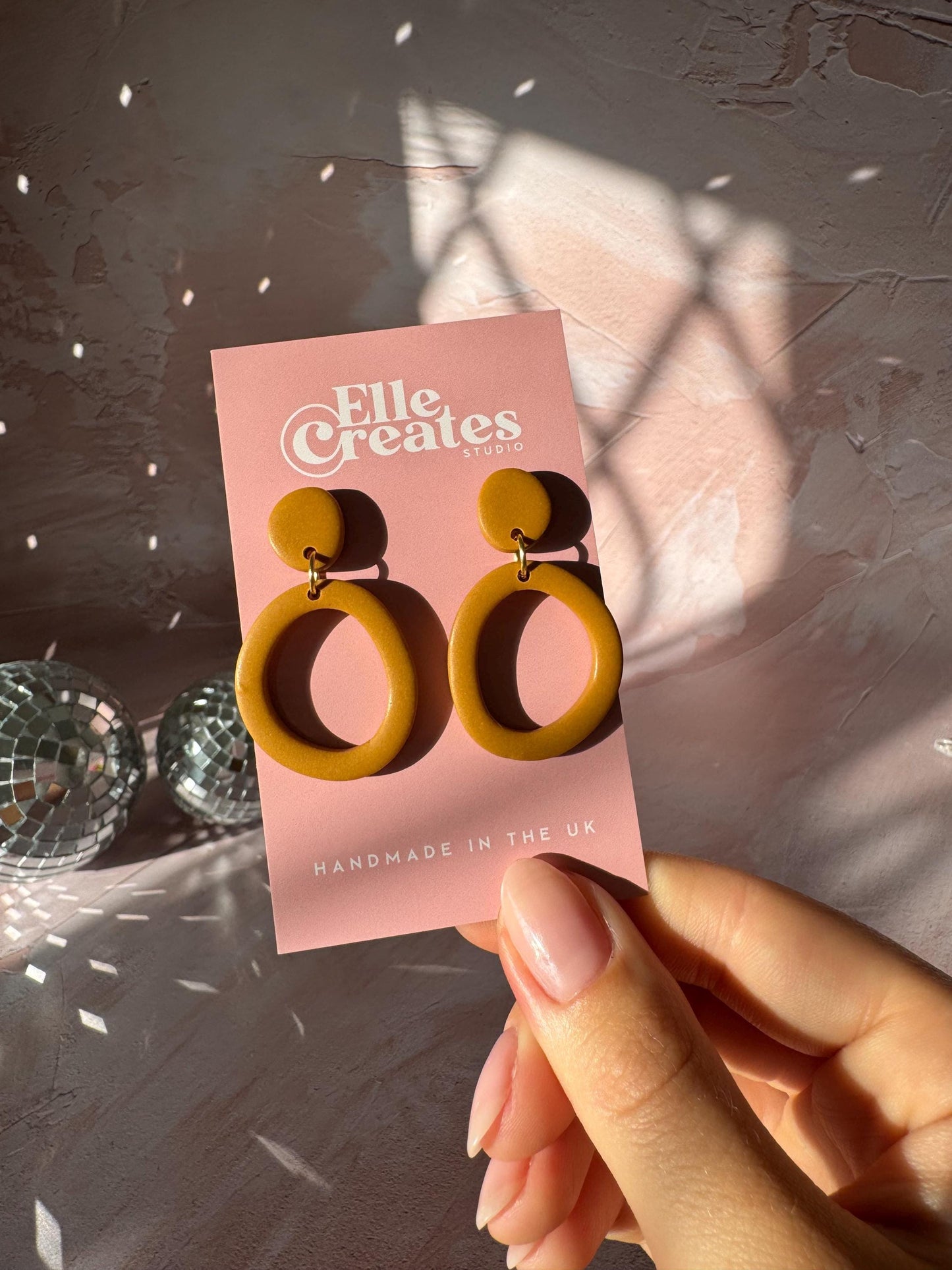 ORGANIC CIRCLE SALLY STATEMENT EARRINGS