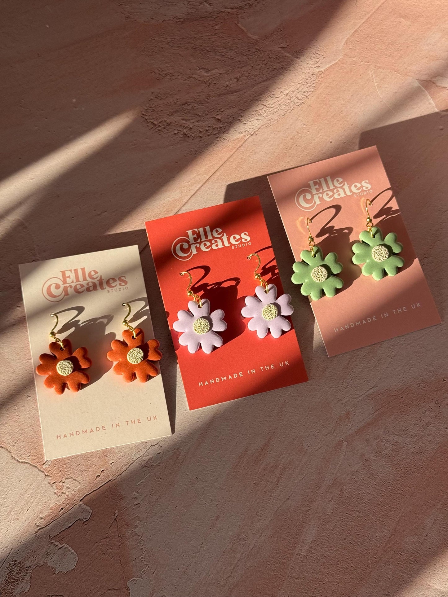 FUN FLORAL STATEMENT EARRINGS