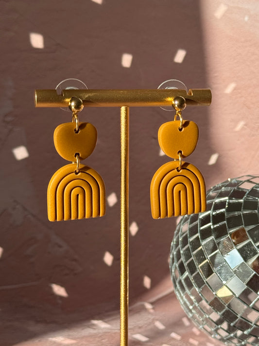 RAINBOW IRIS STATEMENT EARRINGS