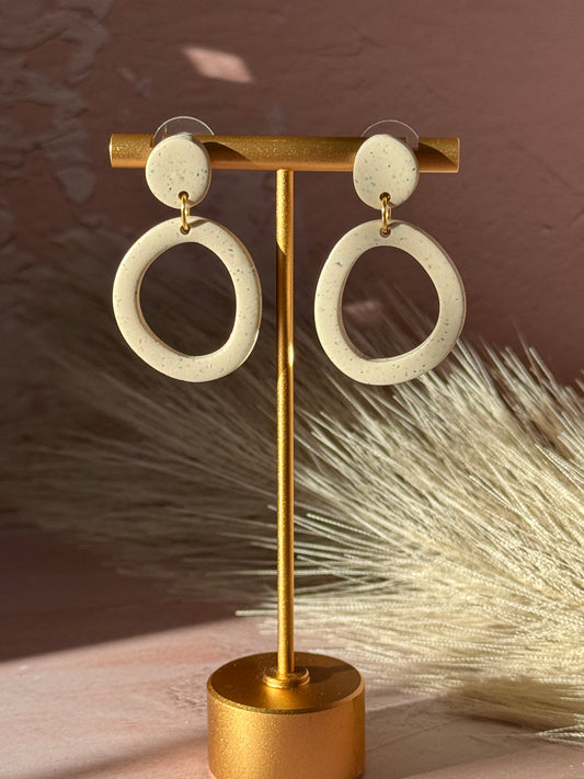 ORGANIC CIRCLE SALLY STATEMENT EARRINGS