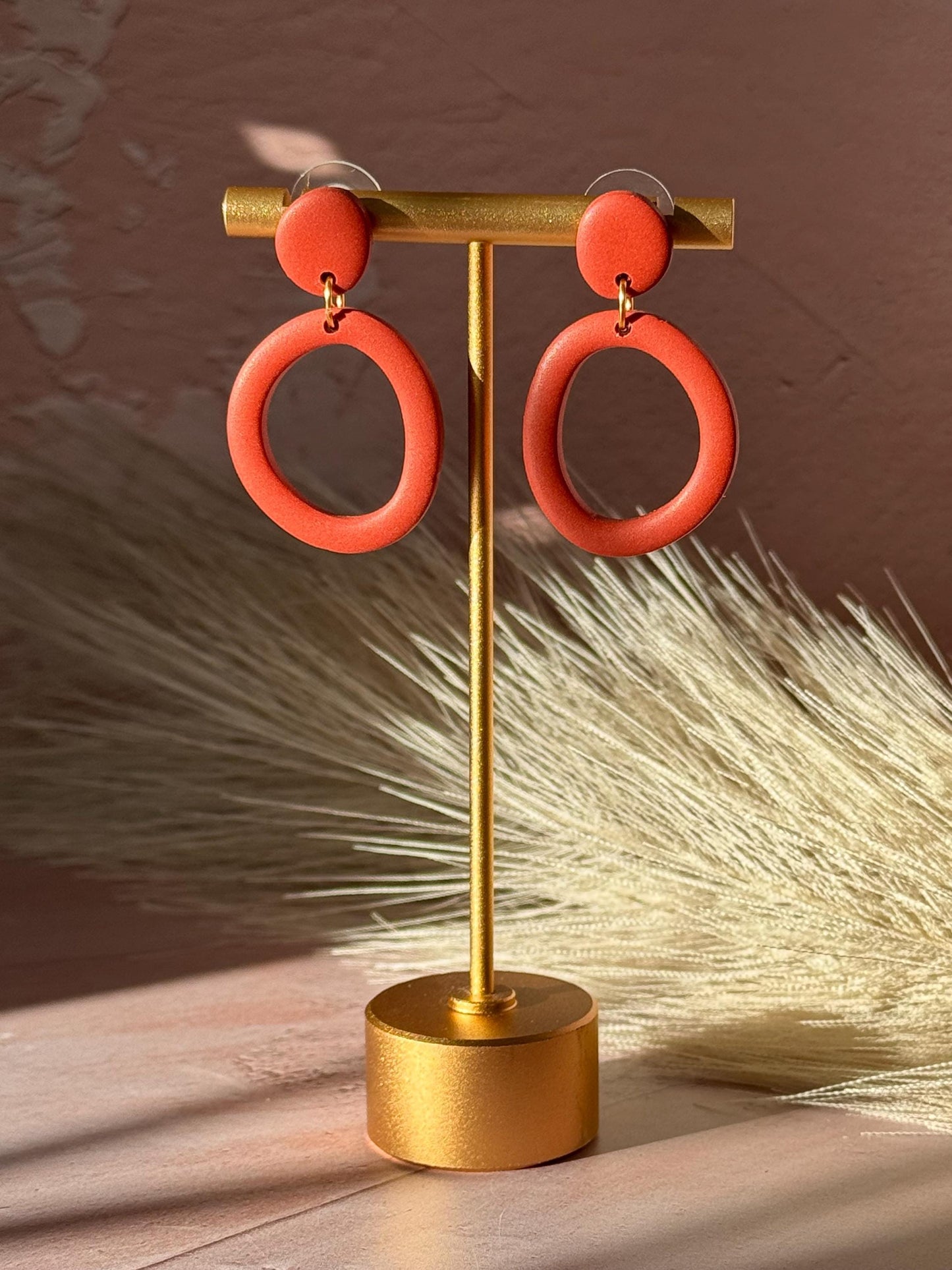 ORGANIC CIRCLE SALLY STATEMENT EARRINGS