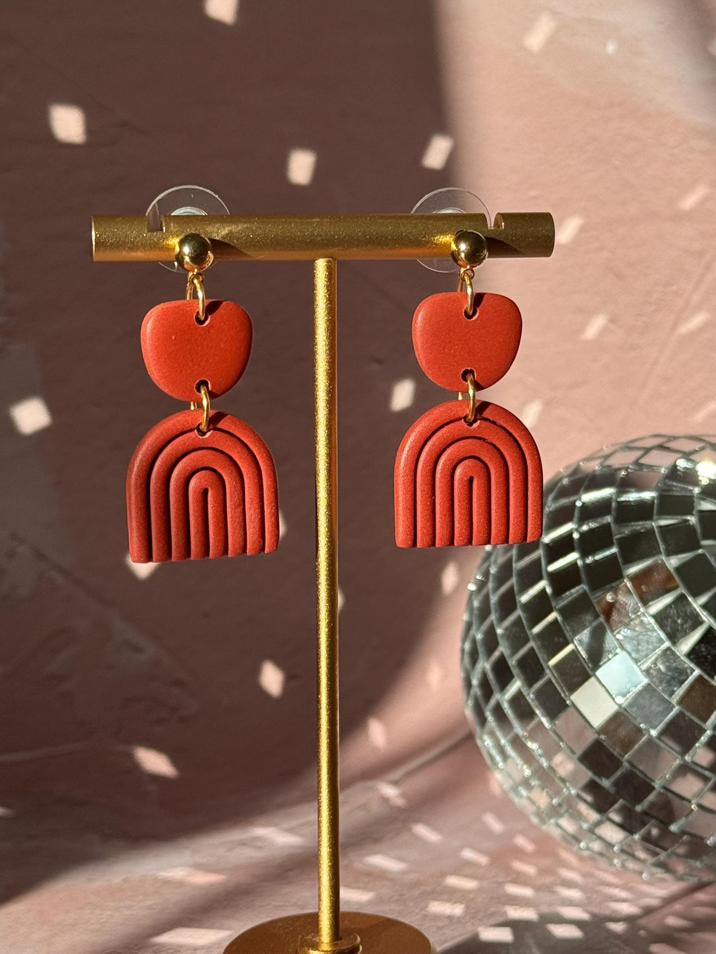 RAINBOW IRIS STATEMENT EARRINGS