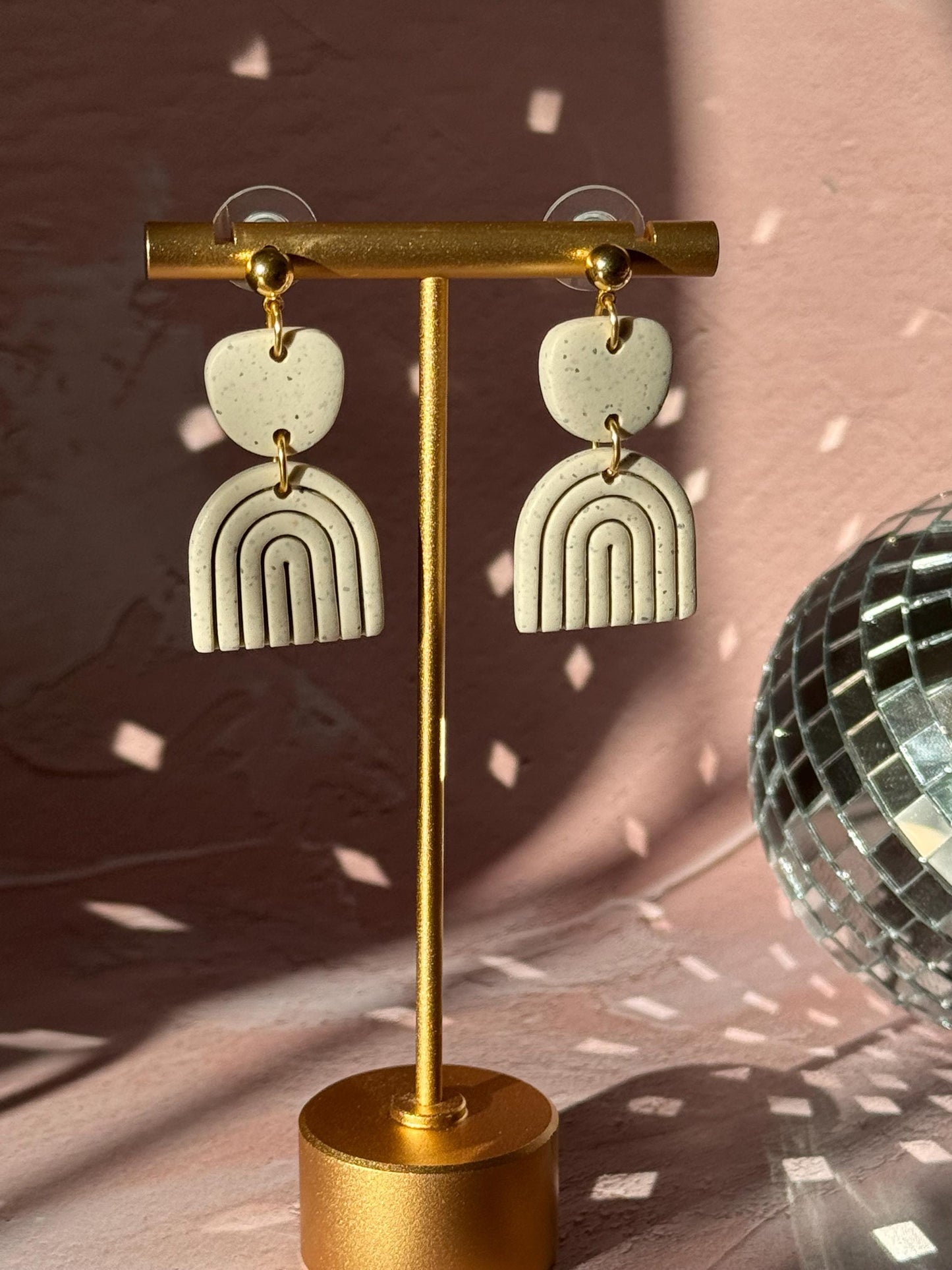 RAINBOW IRIS STATEMENT EARRINGS