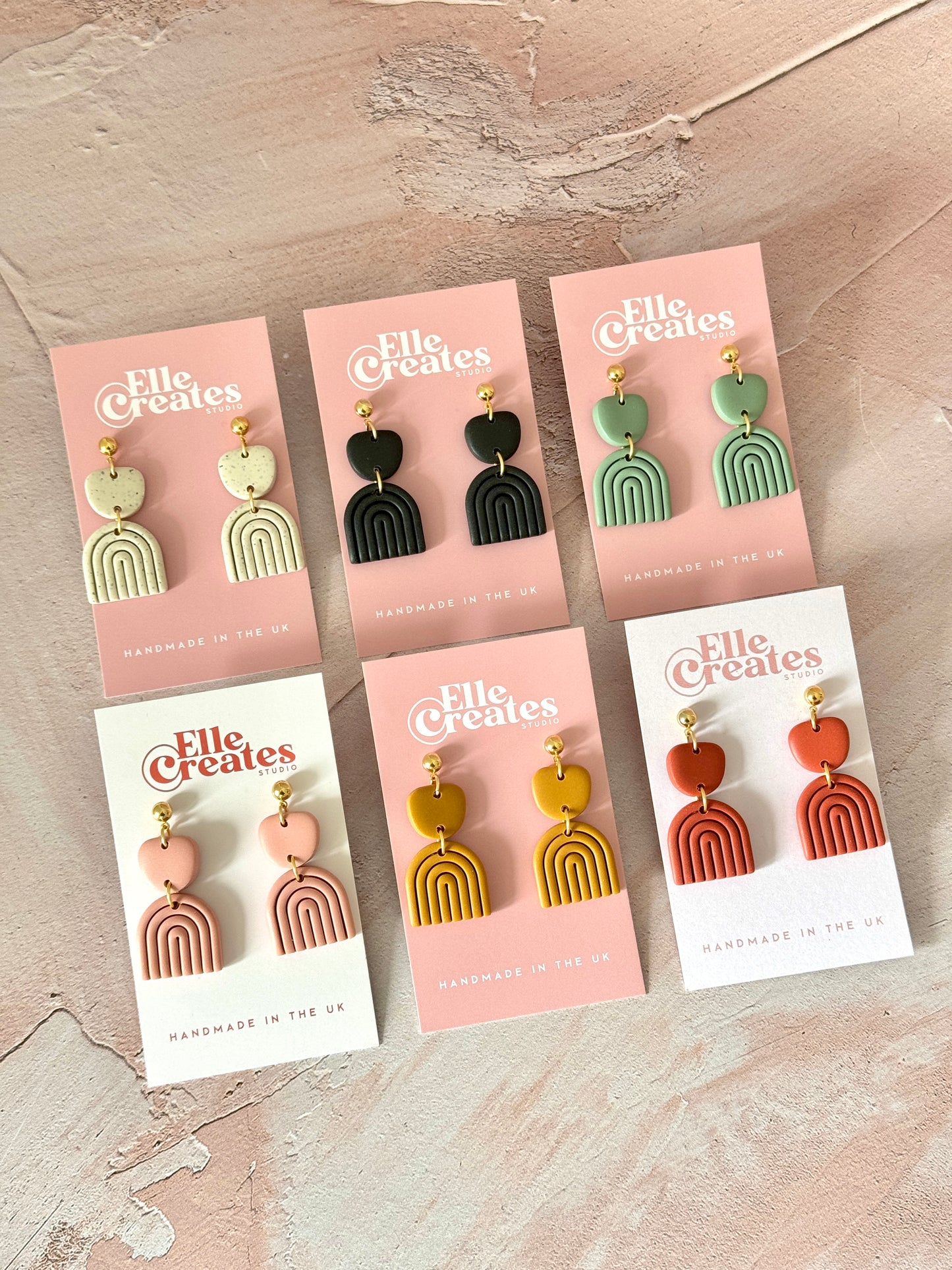 RAINBOW IRIS STATEMENT EARRINGS