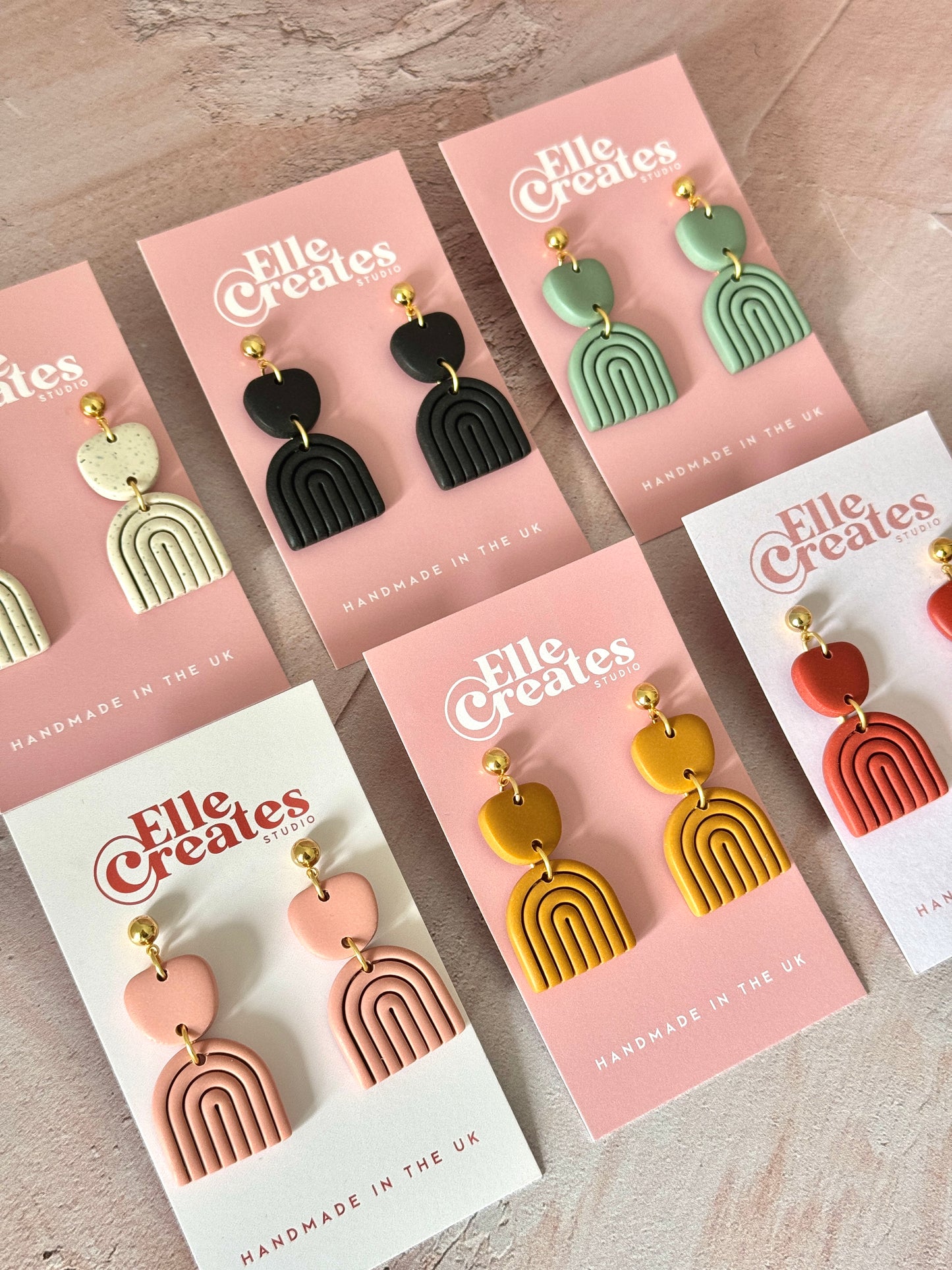 RAINBOW IRIS STATEMENT EARRINGS