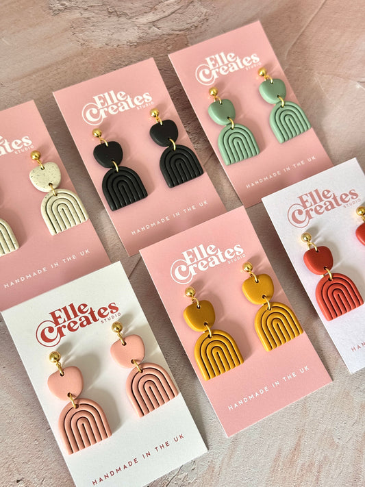 RAINBOW IRIS STATEMENT EARRINGS