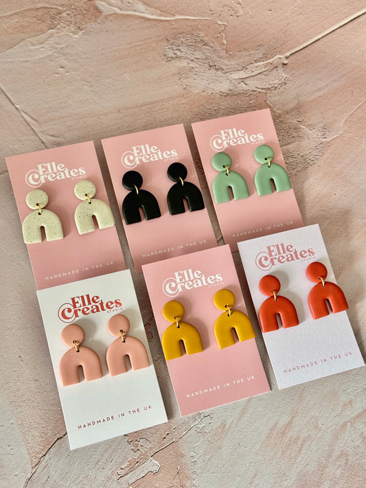 CHUNKY ARCH GRACIE STATEMENT EARRINGS