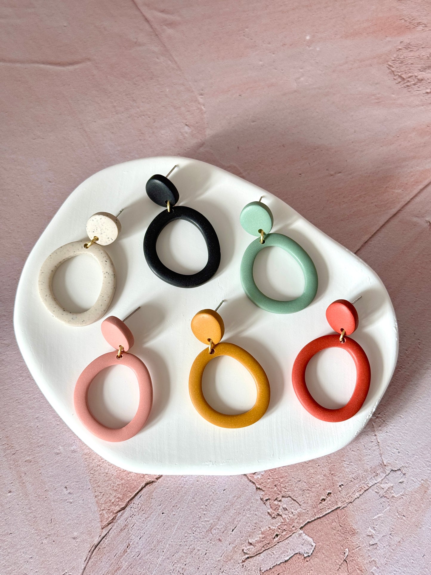 ORGANIC CIRCLE SALLY STATEMENT EARRINGS